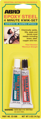 Abro ES-508 Epoxy Steel 4 Min Kwik Set 14.2g Pack