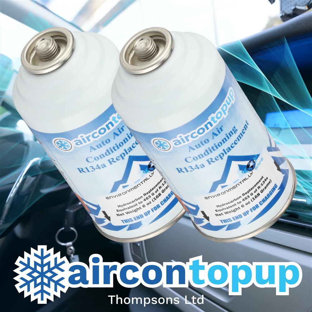 Car Aircon Regas R134a Compatible Refrigerant x2