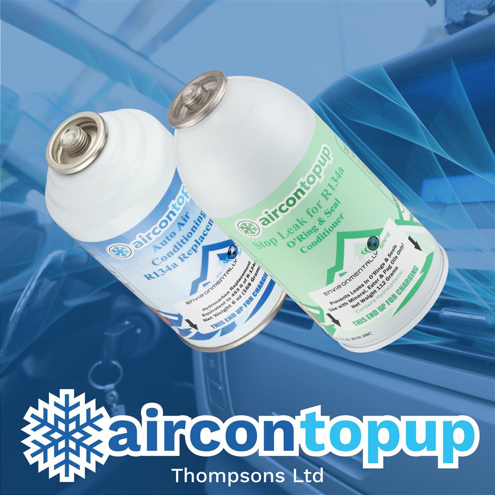 Car Aircon Regas R134a Compatible Refrigerant + Leak Sealer