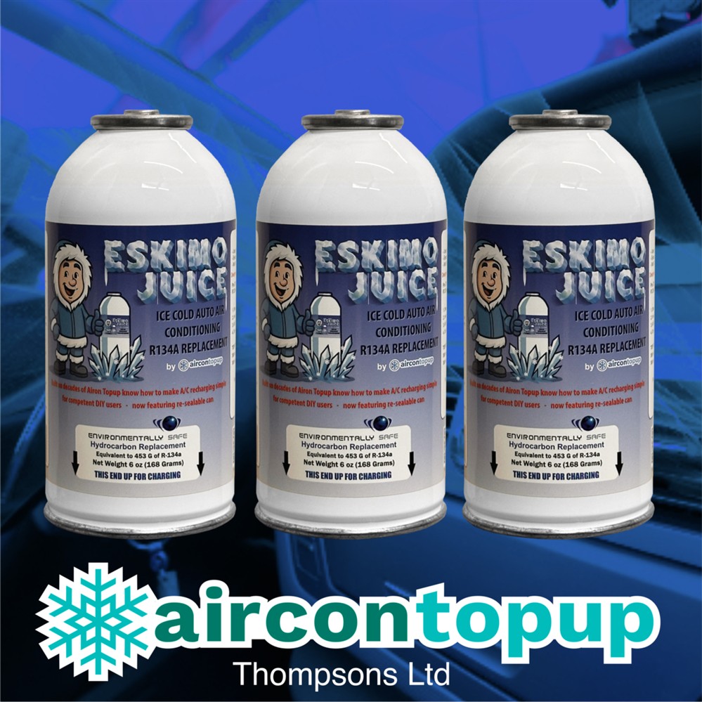 Easy DIY Car Aircon Regas R134a Compatible Refrigerant x3
