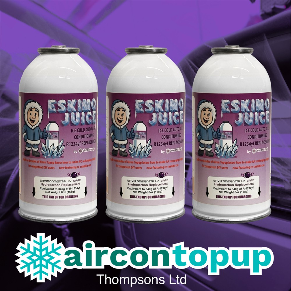 Easy DIY Car Aircon Regas R1234yf Compatible Refrigerant x3