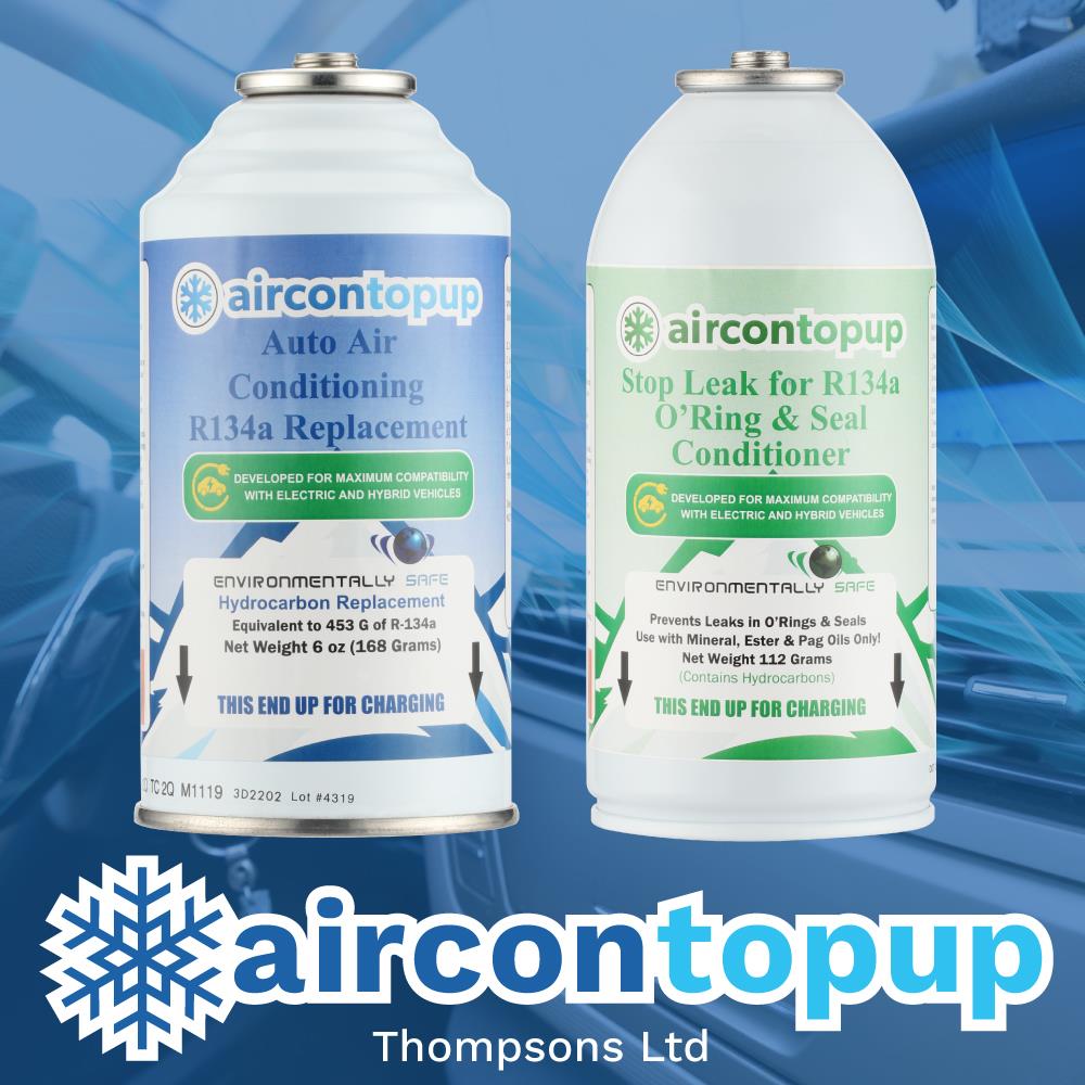 Car Aircon Regas For Hybrid/Electric Vehicles R134a Compatible Refrigerant + Leak Sealer