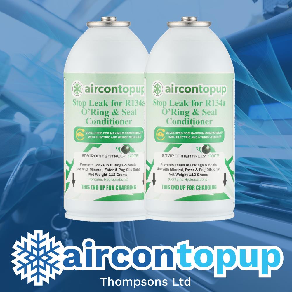 Car Aircon Regas For Hybrid/Electric Vehicles R134a Compatible Leak Sealer x2
