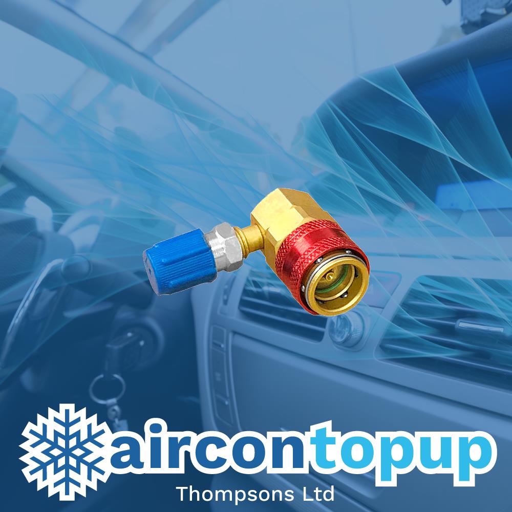 Car Aircon Regas R134a High/Low Port Adaptor Clip Fitting Suits Renault Scenic Megane Laguna Etc