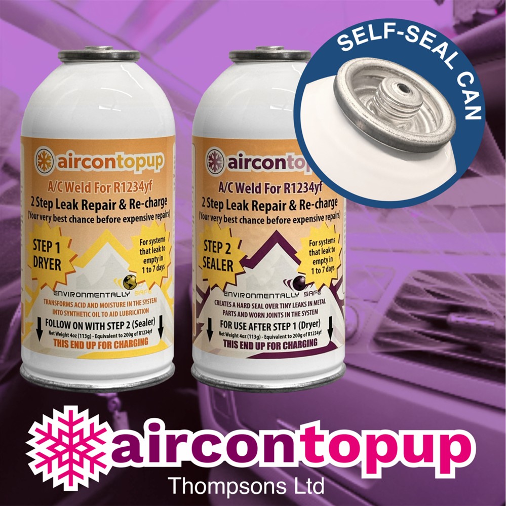 AC Weld - DIY Car Aircon Leak Repair Kit & R1234yf Compatible Regas