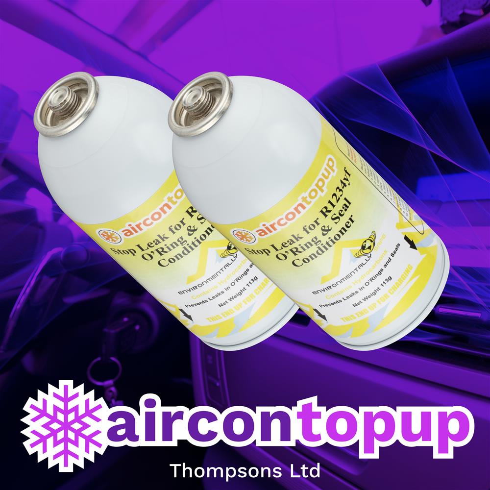 Car Aircon Regas R1234yf Compatible Leak Sealer x2