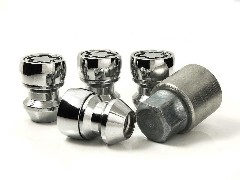071/5 EVO5 MK5 Silver Wheel Lock Nuts Mitsubishi Mirage 2012>