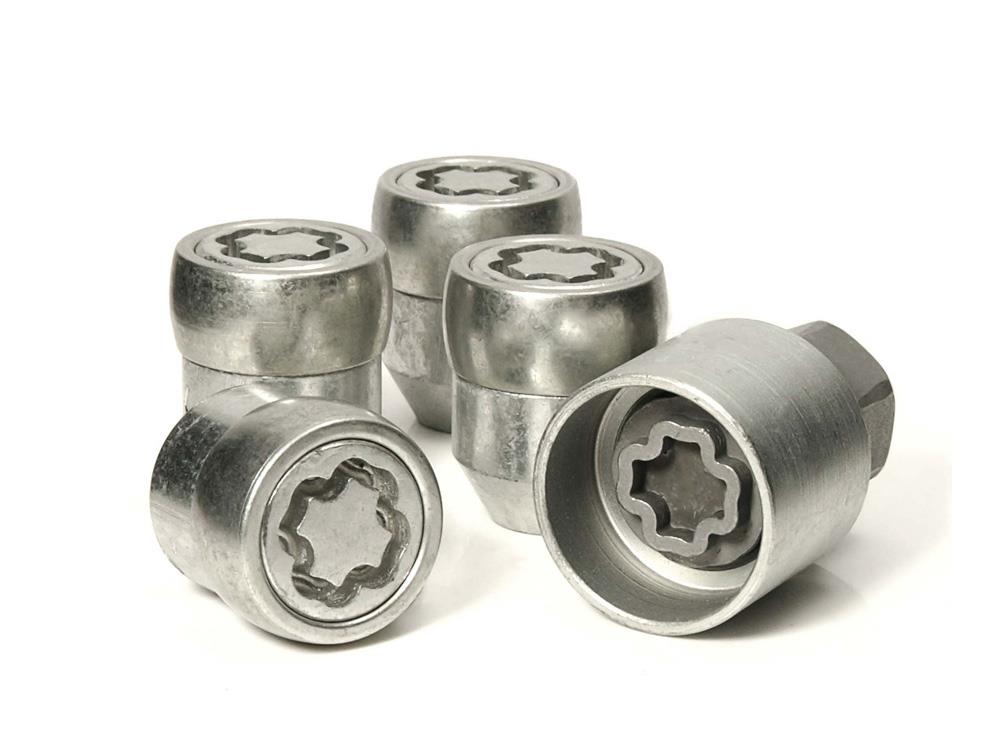 479/5 EVO5 MK5 Silver Wheel Lock Nuts Suzuki S Cross 2013>