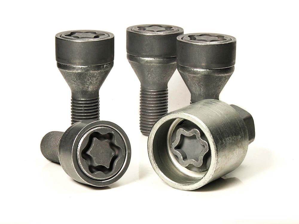 481/5 EVO5 MK5 Grey Wheel Lock Bolts Alfa Romeo Mito 2008>