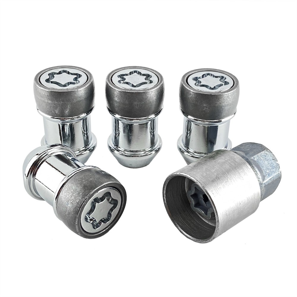 870/5 EVO5 MK5 Silver Wheel Lock Nuts Maserati Ghibli 2013>