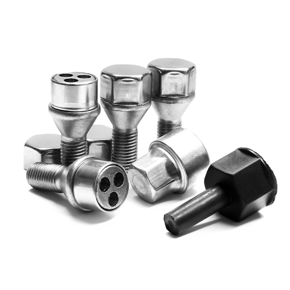 AHG Trilock Silver Wheel Lock Bolts Nissan Juke 2020>