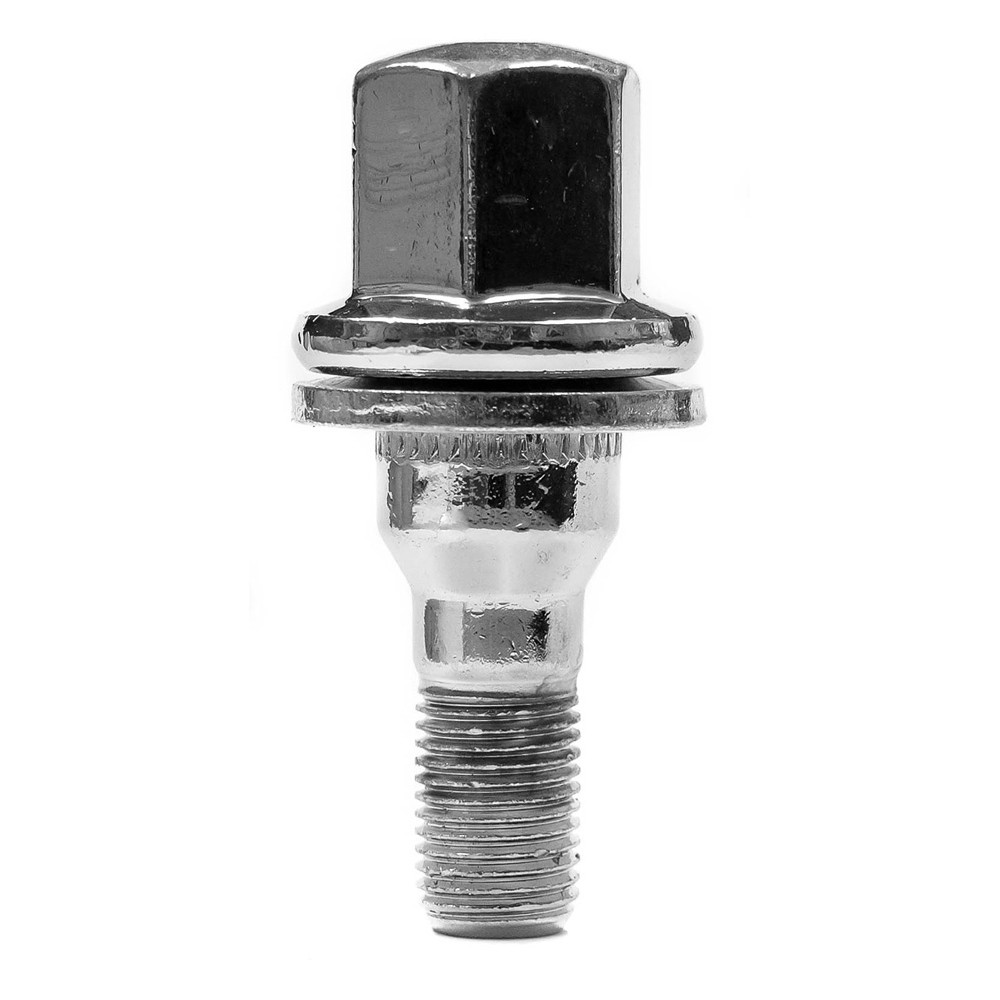 1x Replacement Wheel Bolt (Seat:Flat) Hex:19mm (M12x1.25) Len:62.5mm Thread:36mm