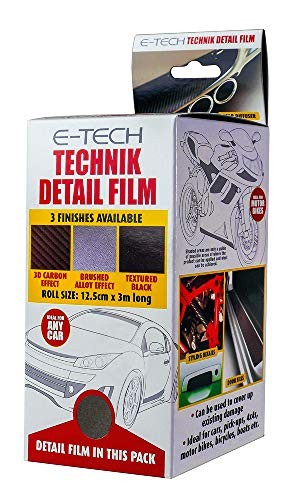 Technik Detail Film-Brushed Alloy Effect-12.5cm H x 3m L-each