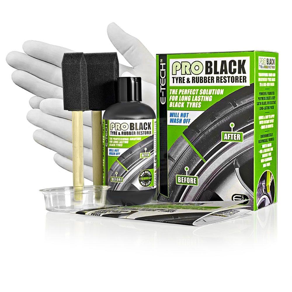 PRO Black Tyre & Rubber Restorer KIT