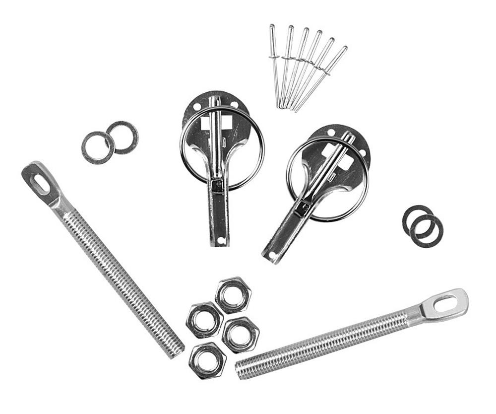 Quick Release Alloy Bonnet Pins & Hook Kit (pair)