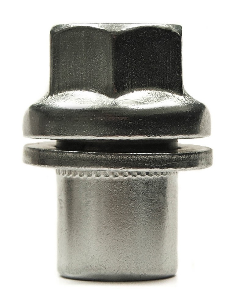 1x NLR02 Silver Replacement Wheel Nut (Seat:Flat) Hex:22mm (M14x1.5) Len:41mm