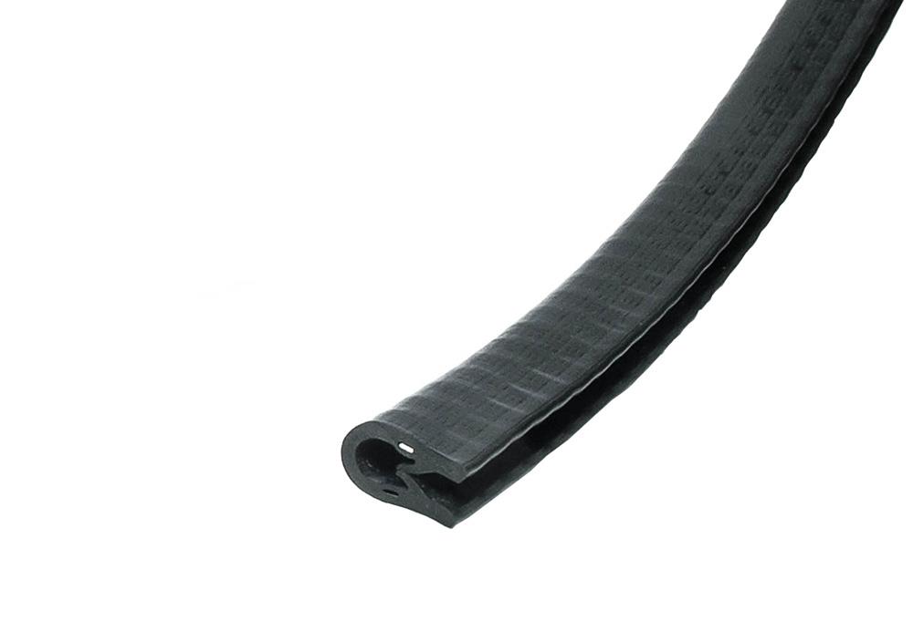 Reinforced Self-Gripping Edging Trim 10mm x 13mm Grip Range 1mm to 7mm-5m L Roll