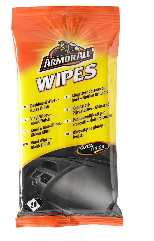 Armorall 36020ML Car Cleaning Detailing Polishing Dashboard Wipes 20 Pack