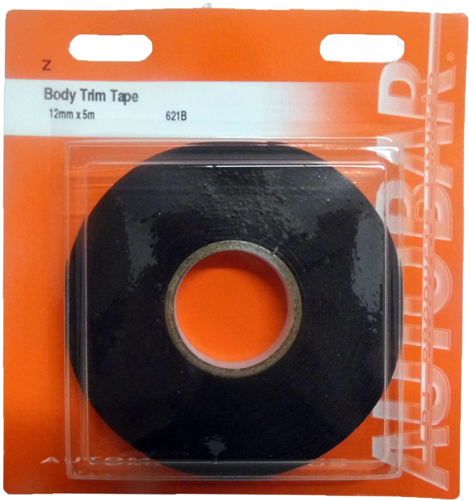 621B Autobar Body Trim Tape 12mm X 5M Double Sided Self Adhesive