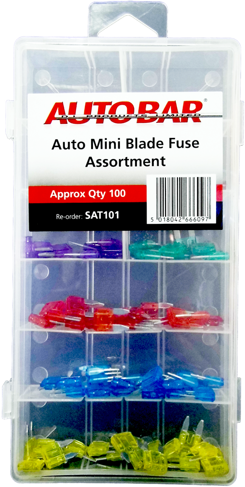 SAT101 Autobar Assorted Auto Mini Blade Fuse X 120