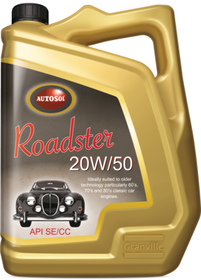Autosol 0392 Roadster 20W/50 Classic Engine Oil 5 Litre Single