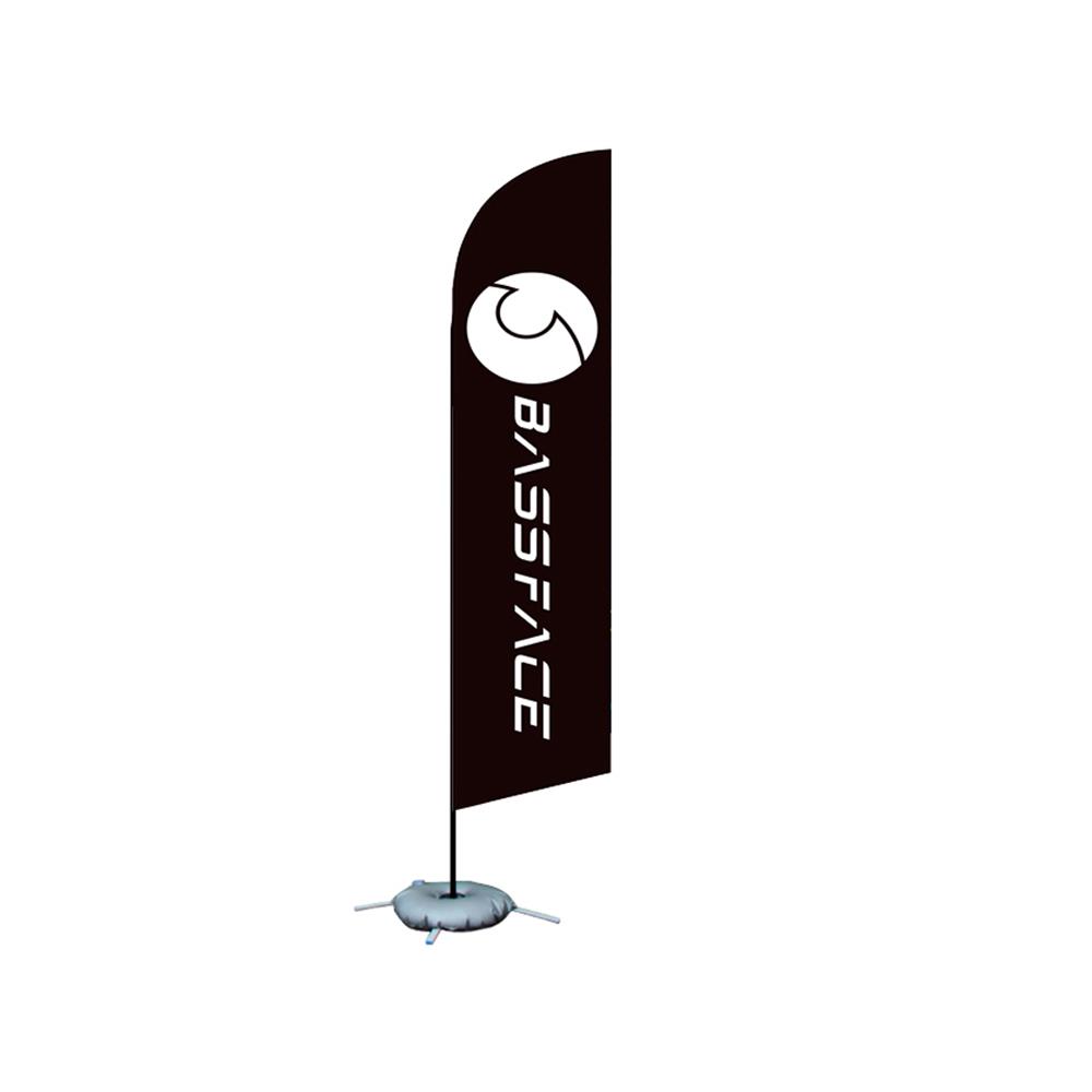 Bassface BFF.1 Black Standard Logo Beach Flag
