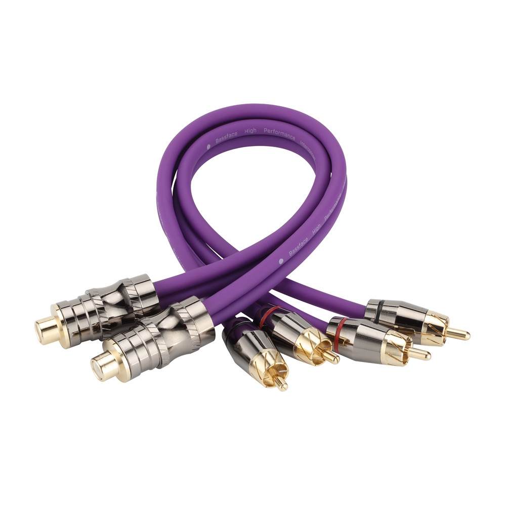 Bassface EVO-2M1F EVO Twisted Pair Shielded RCA Y Lead - 2M 1F