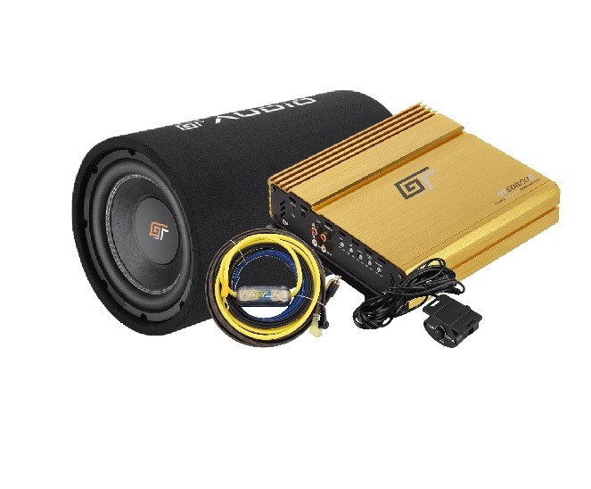 Bassface GT Audio 10'' Basstube Sub/Amp Amplifier Power Kit Package
