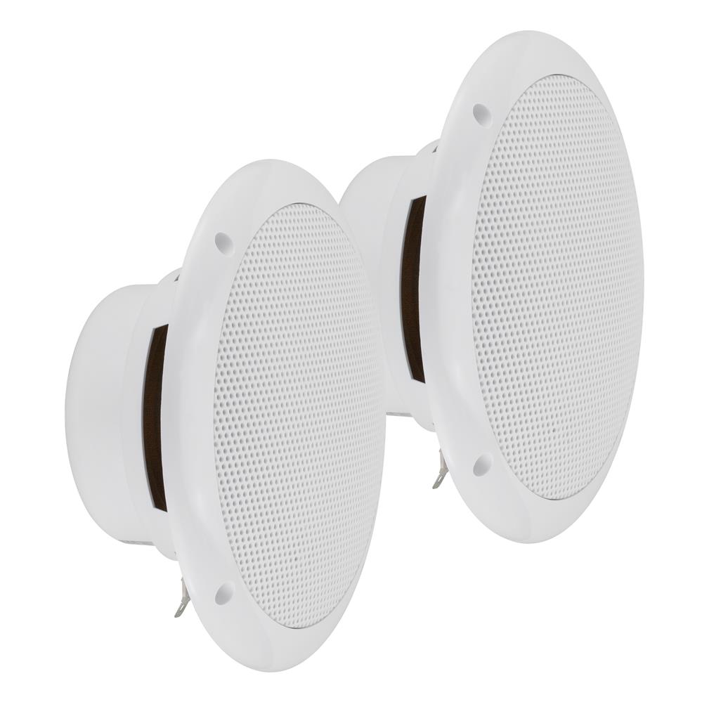 Bassface GT Audio GT-SPL6.2W 4Ohm 2x75w RMS Marine Grade Waterproof Full Range Speakers (White) Pair