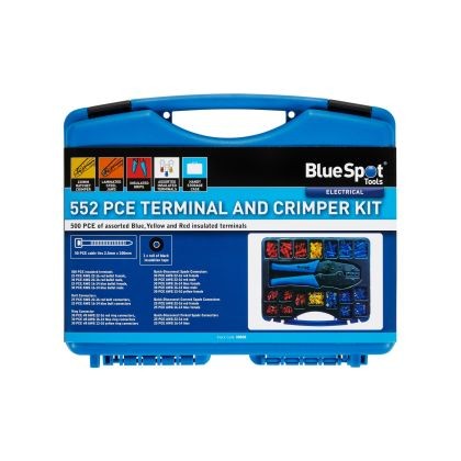 Bluespot 08808 552 Piece Terminal And Crimper Kit
