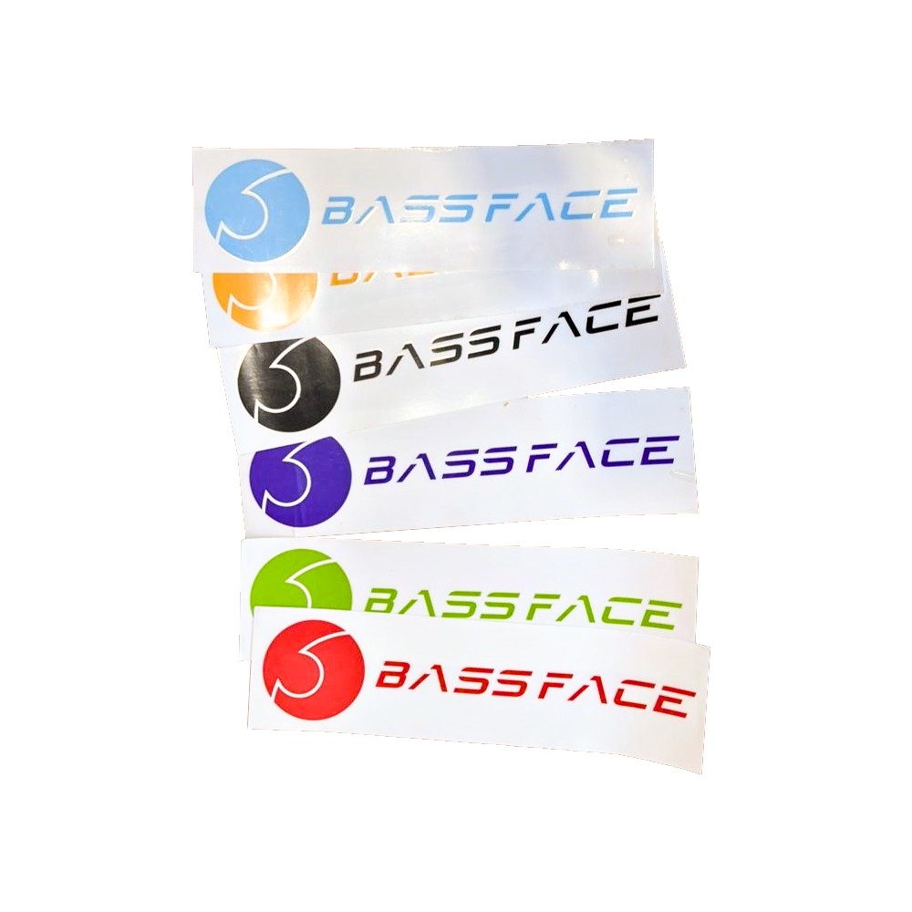 Bassface BFS400WT Bassface White 400mm Window Sticker