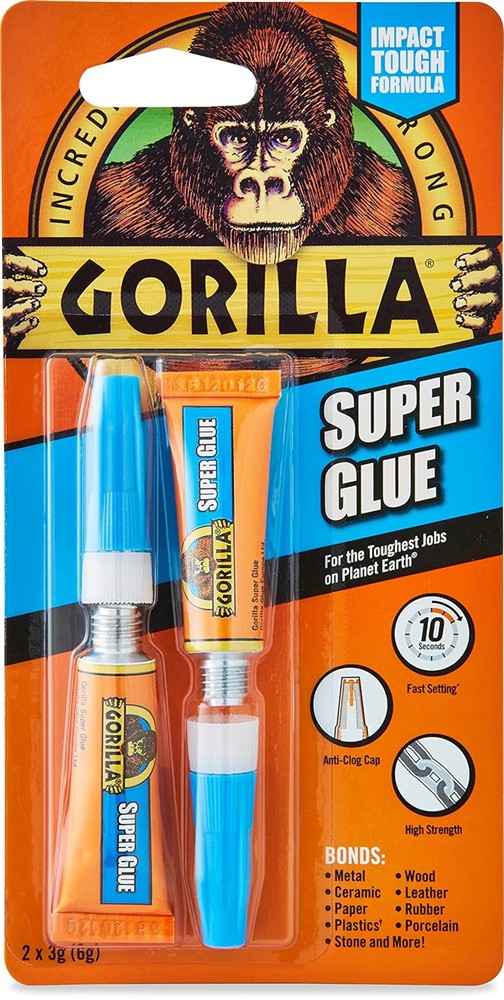 Gorilla 4044101 Tough Fast Setting 3g Super Glue