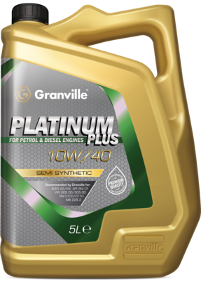 Granville 0043 Platinum Plus 10W/40 Semi Synthetic Engine Oil 5 Litre Single