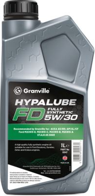 Granville 0047 Hypalube FD 5W/30 Full Synthetic Engine Oil Trade 1 Litre Pack