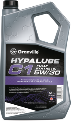 Granville 0672 Hypalube C1 5W/30 Full Synthetic Engine Oil Trade 5 Litre Pack