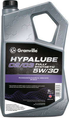 Granville 0826 Hypalube C2/C3 5W/30 Full Synthetic Engine Oil Trade 5 Litre Pack