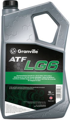 Granville 1596 ATF LG6 Automatic Transmission Fluid 5 Litre Single