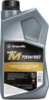 Granville 1638 MTF M 75W/80 Gear Oil 1 Litre Single