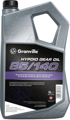 Granville 1716 EP 85W/140 Gear Oil 5 Litre Single