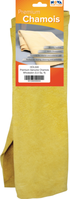 Nova HOL500 Premium Genuine Chamois Leather Wholeskin Single