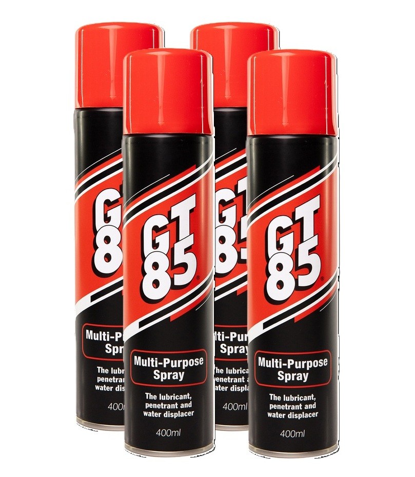 GT85  Aerosol Spray Can Chain Lubricant Water Displace 400ML x 4 Cans