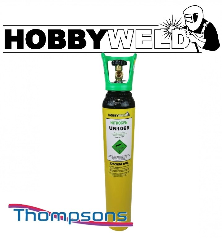 Hobbyweld Nitrogen Fill Compressed Cylinder (9L Water Capacity) COLLECTION ONLY