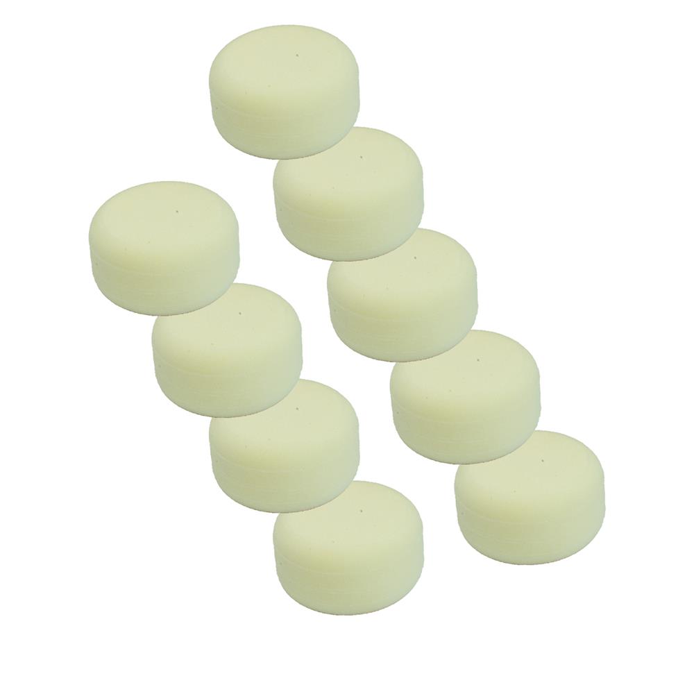 Car Machine Polishing Pad Buffing Bonnets Sponge Hard White Velcro 9cm Qty9