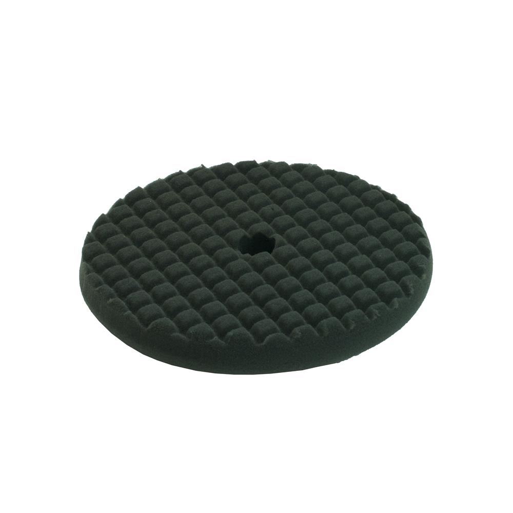 Car Machine Polishing Pad Buffing Bonnet Sponge Soft Black Waffle 20cm x1