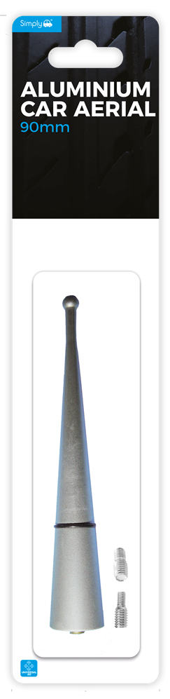 AER04 Simply Auto Aluminium Aerial 90mm