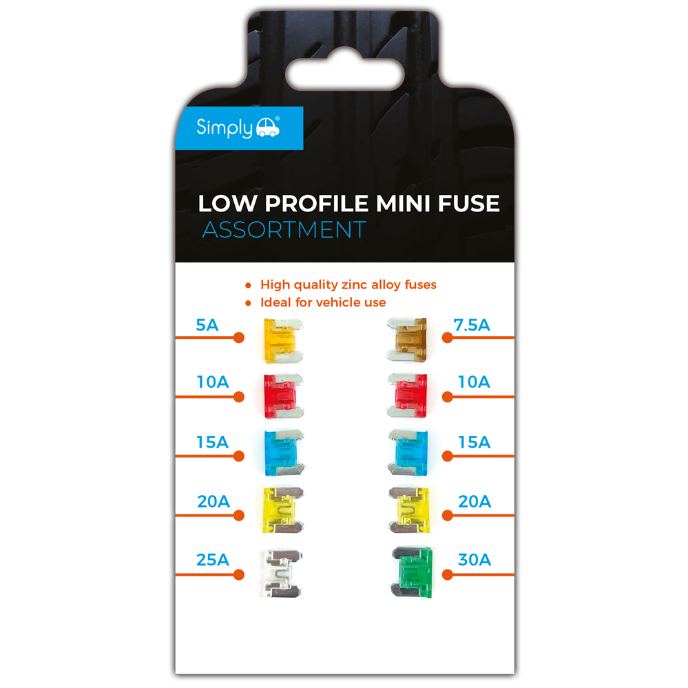 BF821 Simply Auto PK10 Low Profile Fuse Assortment