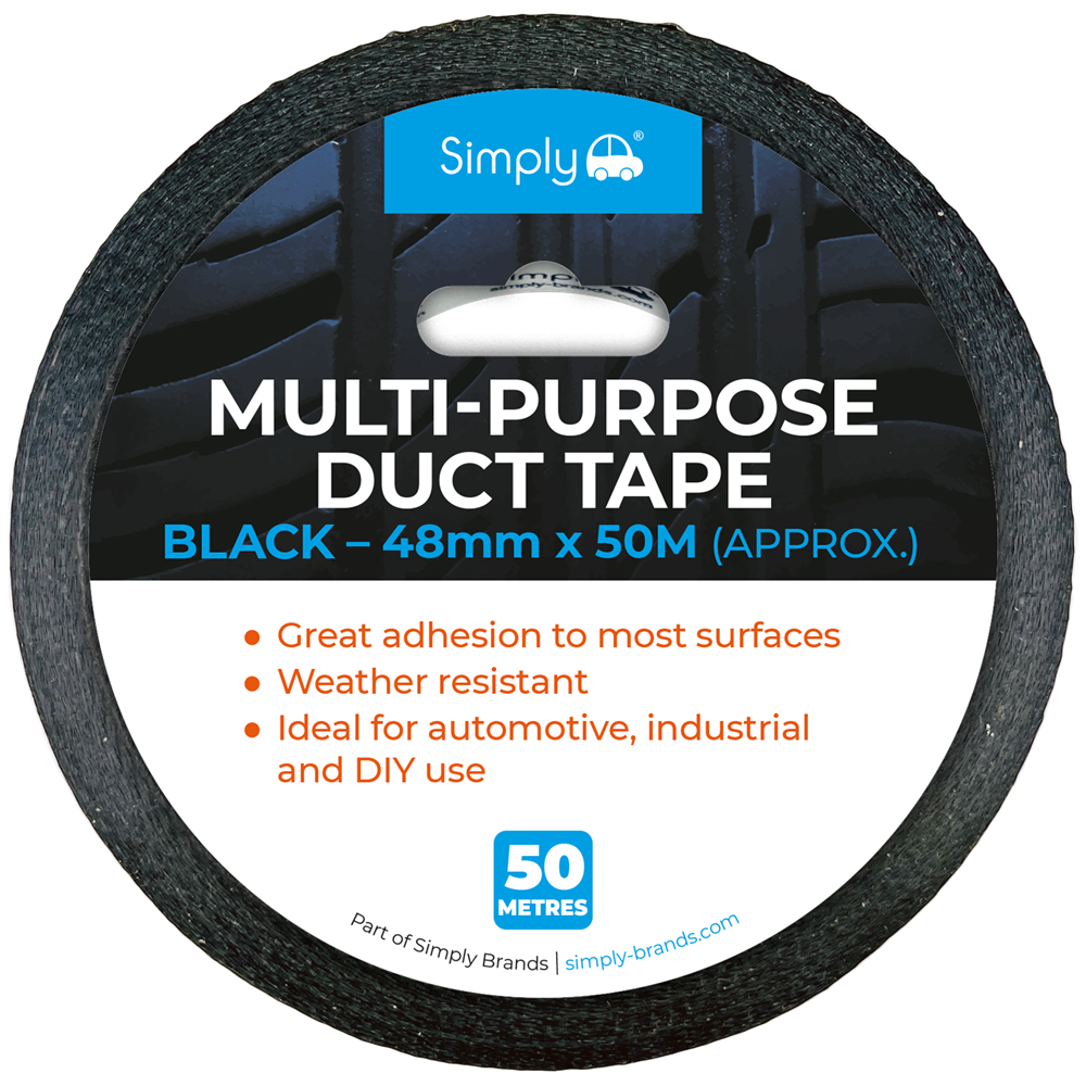DTB5050 Simply Auto 48mm*50M Black Duct Tape (Mt50Wat)