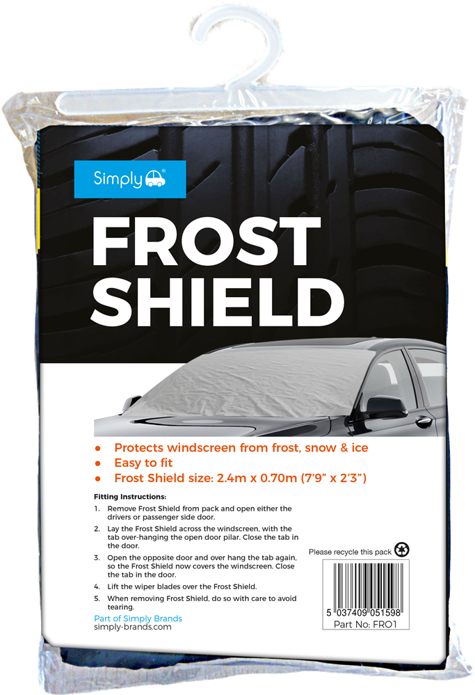 FRO1 Simply Auto Universal Windscreen Frost Shield