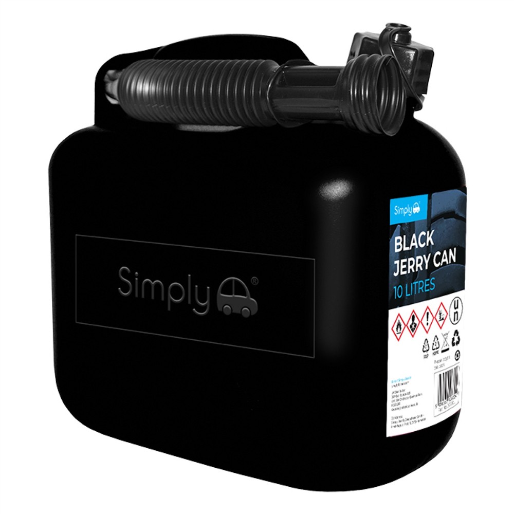 Simply Auto JCB10L Black Jerry Can 10 Litre