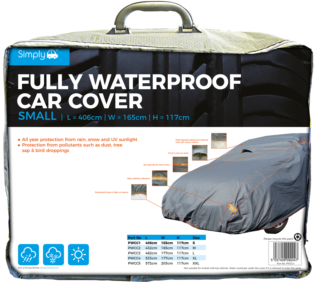 PWCC1 Simply Auto 'S' Premium Fully Waterproof Cover